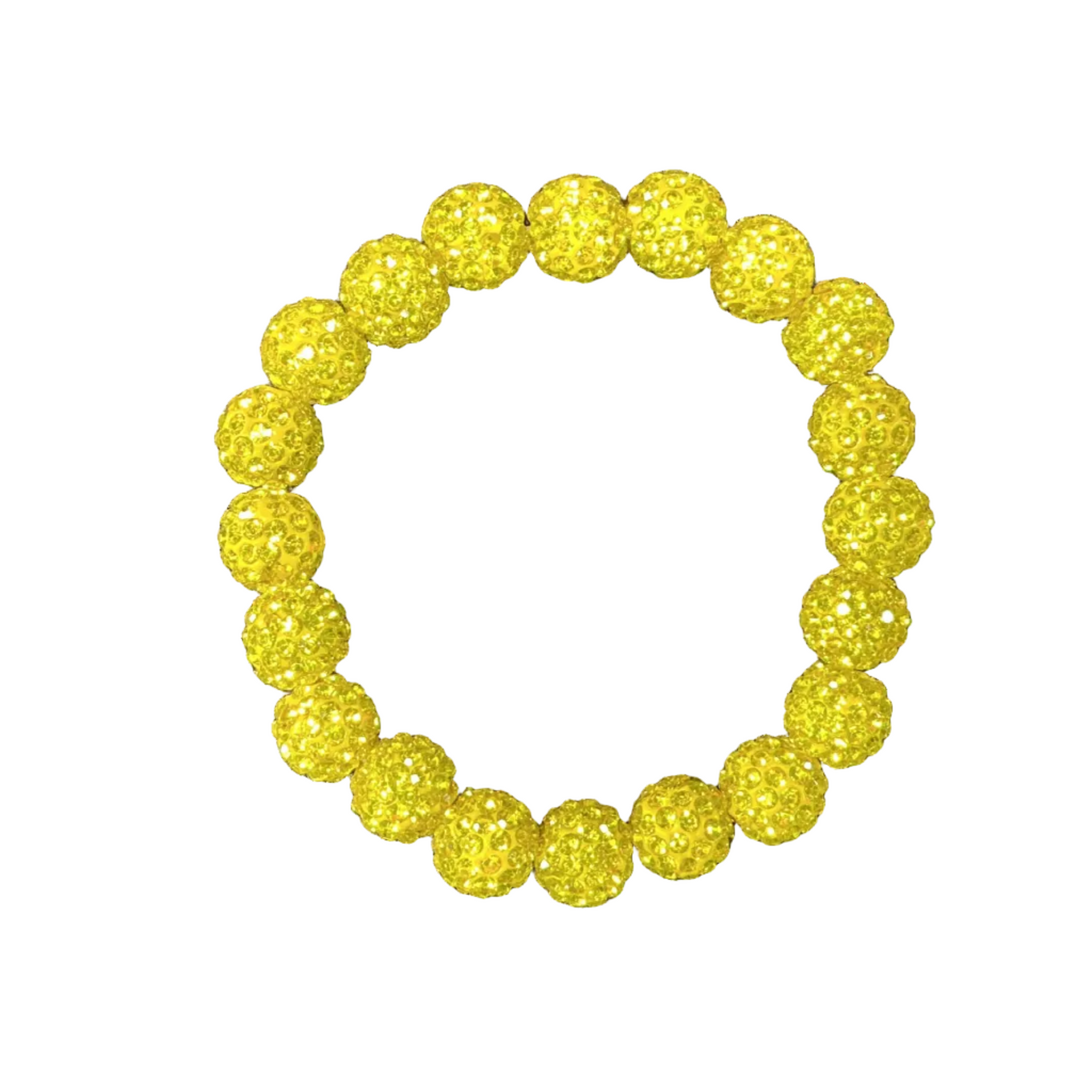Yellow bedazzle bracelet