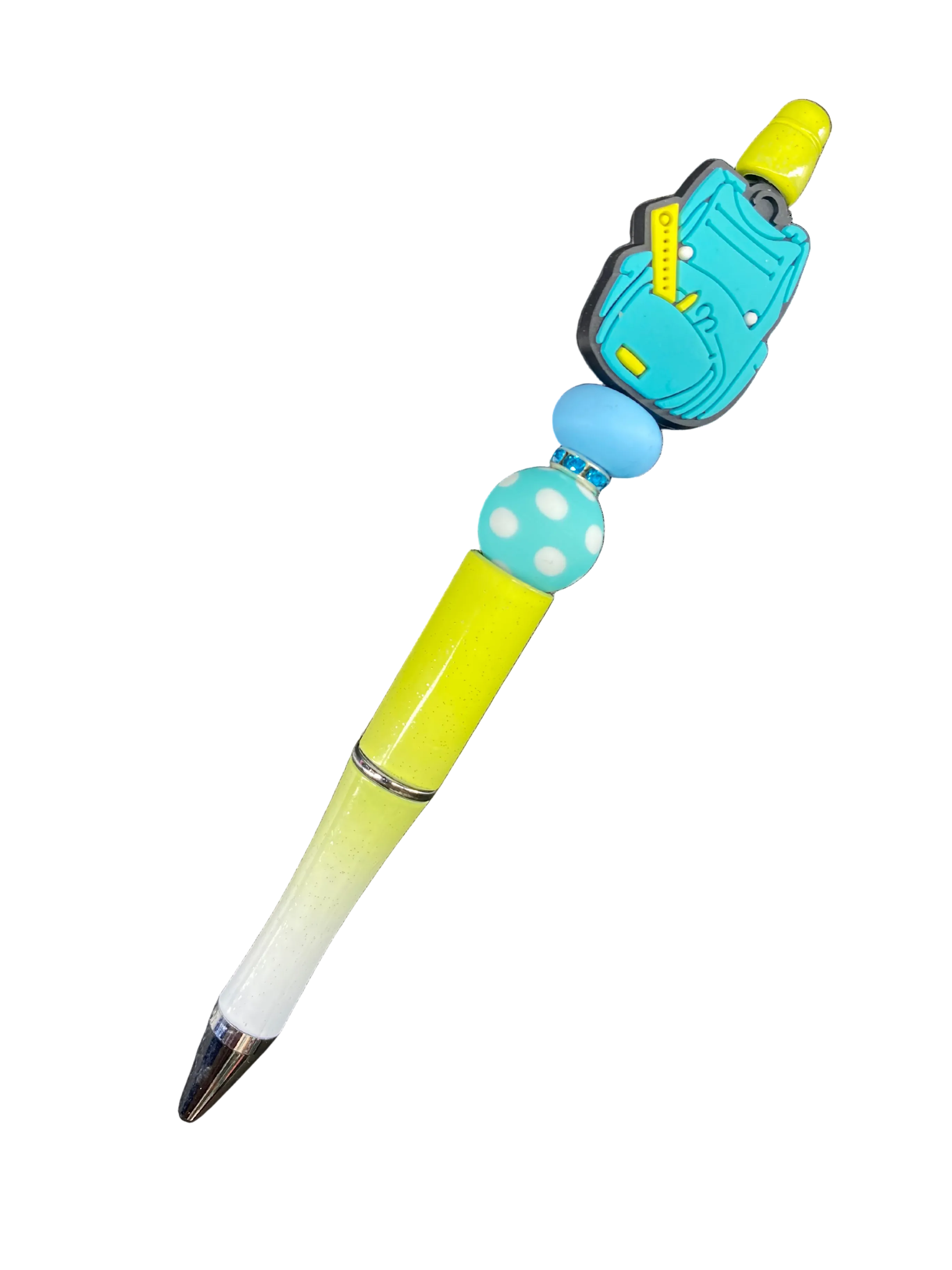 Backpack yellow pen