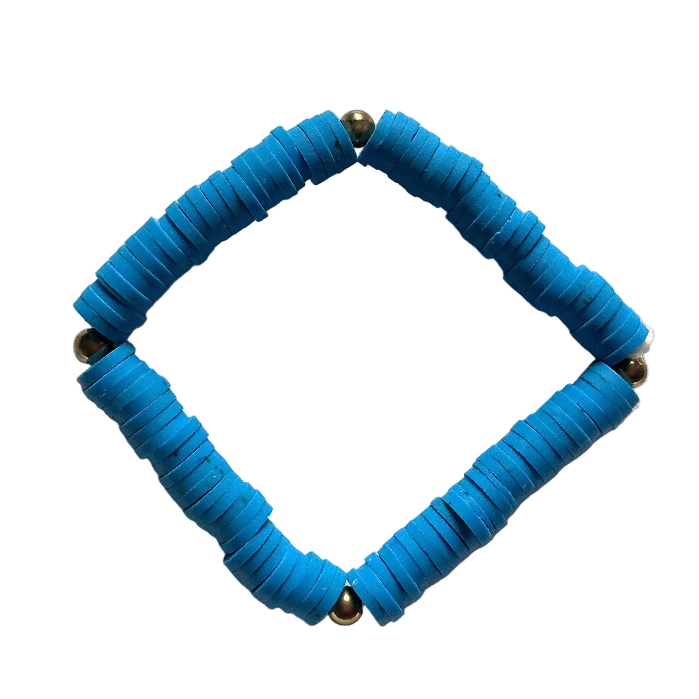 Blue clay bracelet