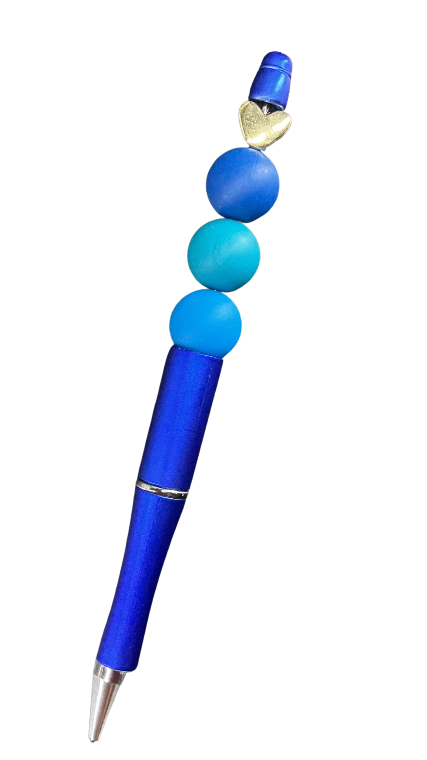 Blue beaded pens