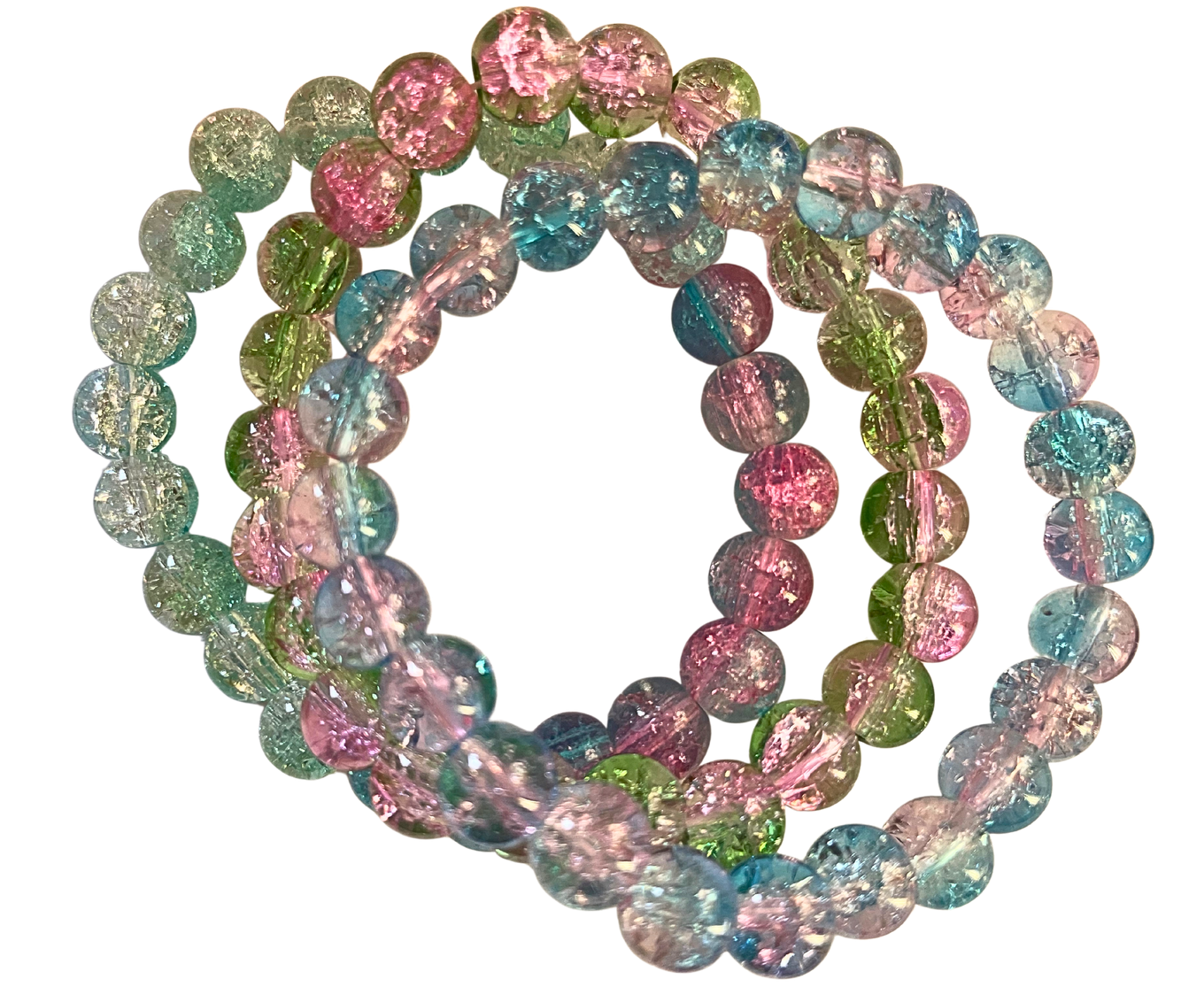 Crackle pink blue #254