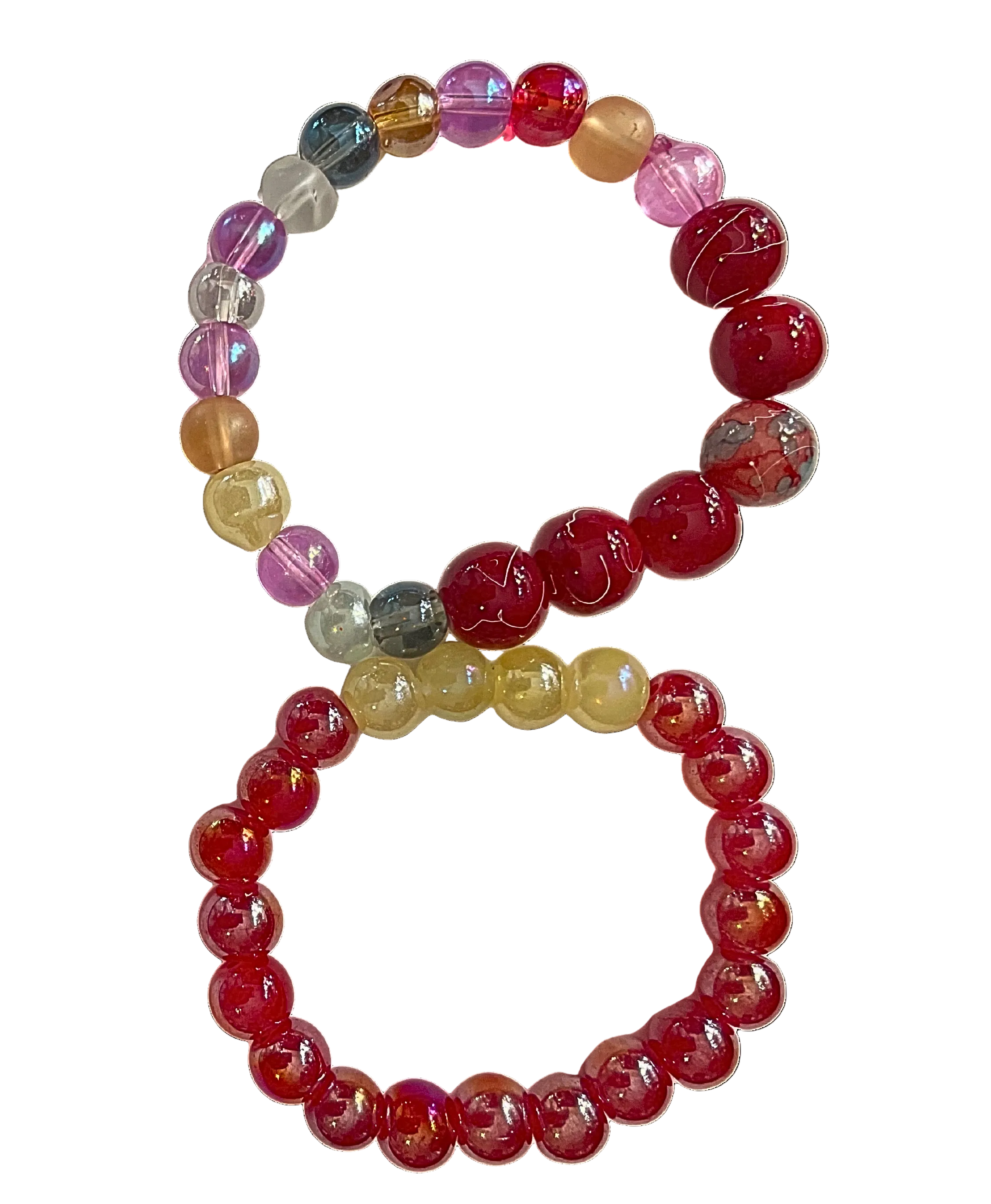 Shiny red multi #261