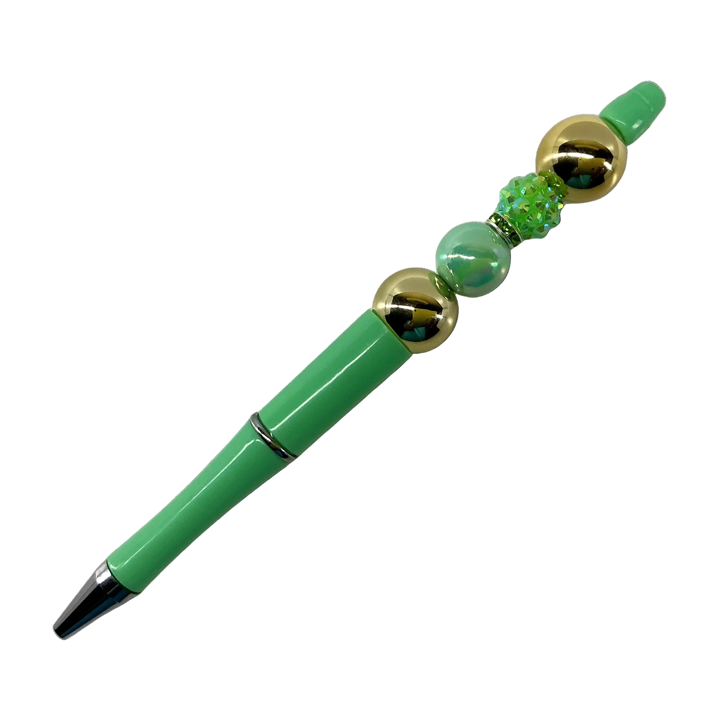 Gold and green pen