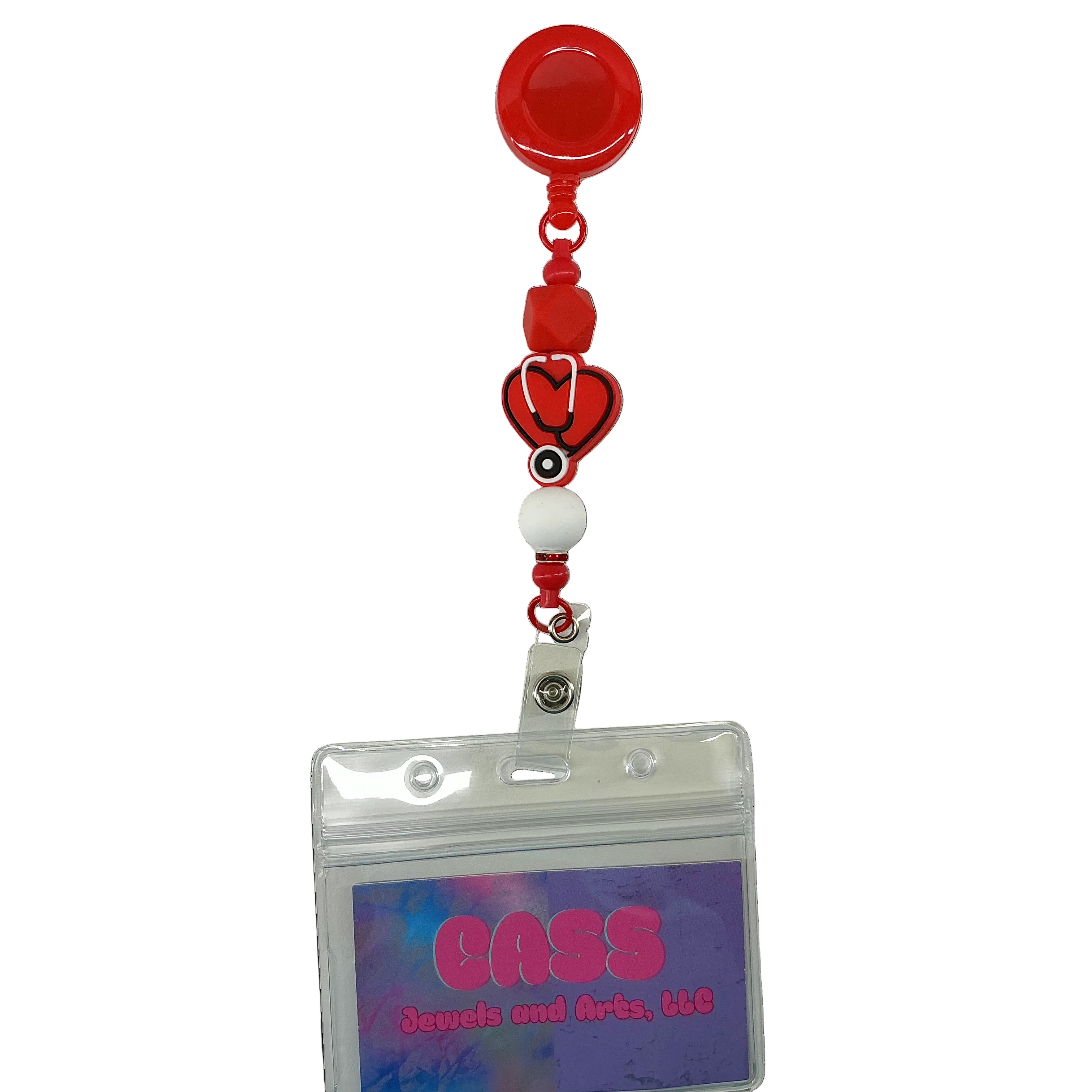 Heart bpm badge reel
