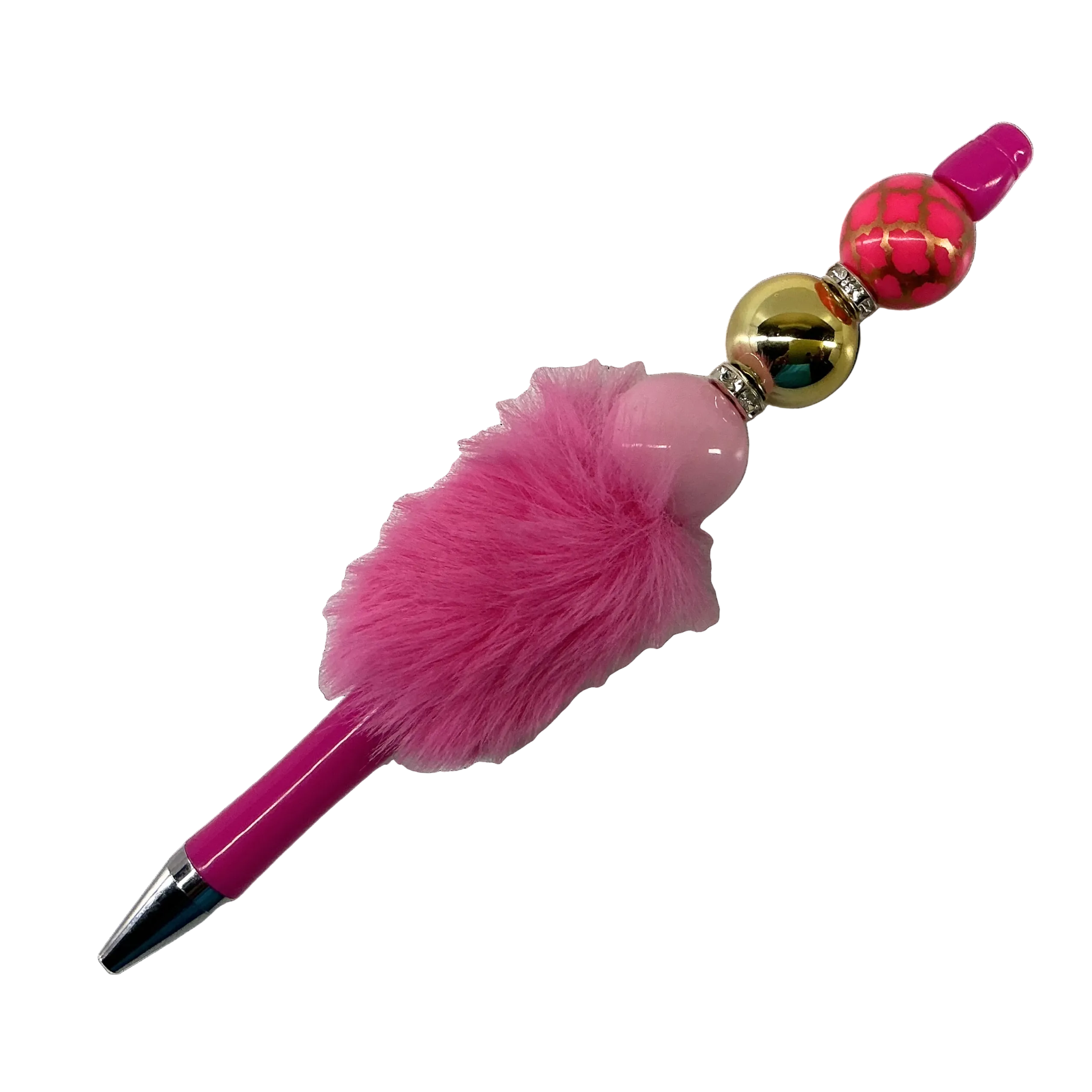 Hot pink fluffy pen