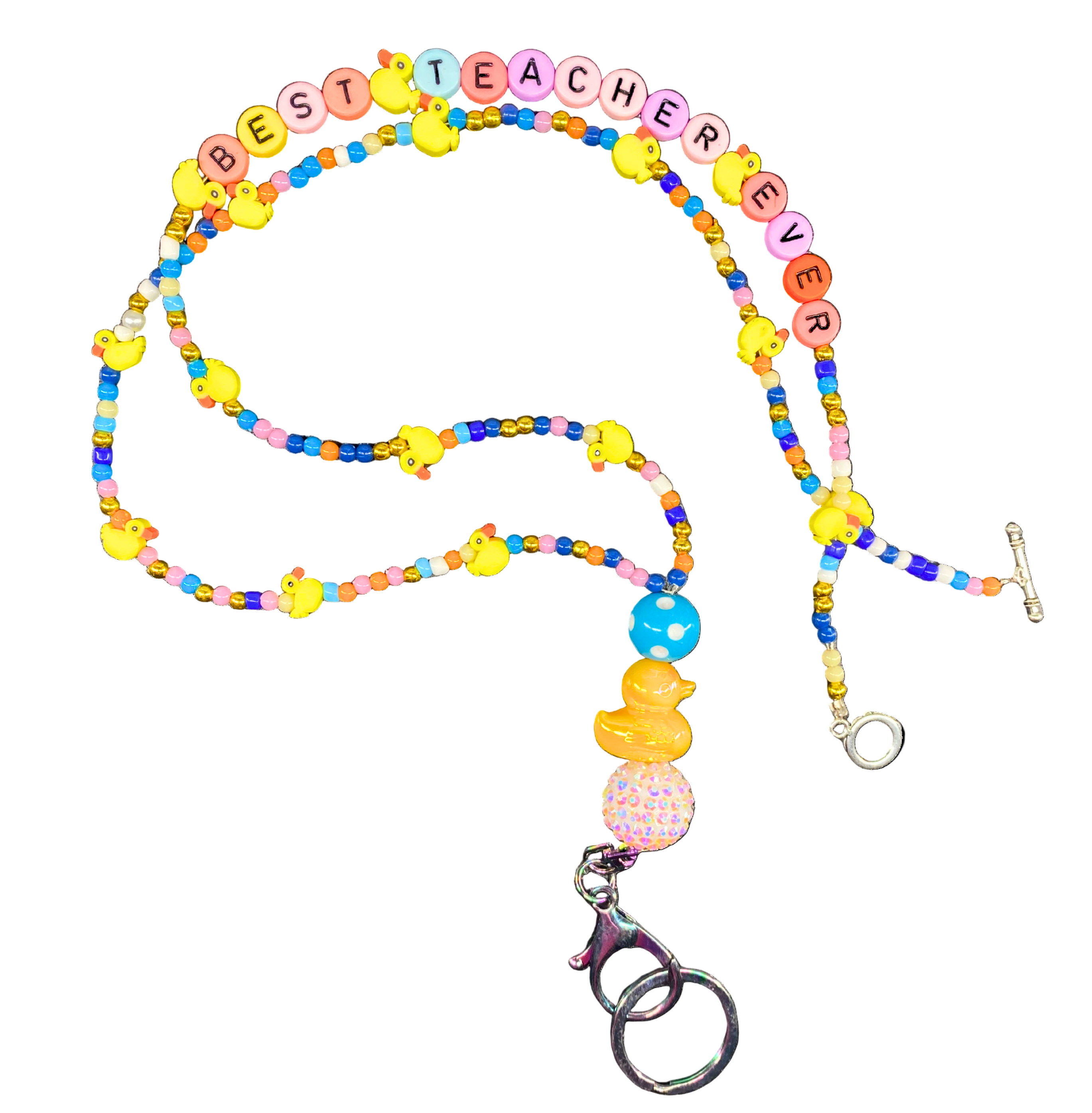 Teacher inspired lanyards