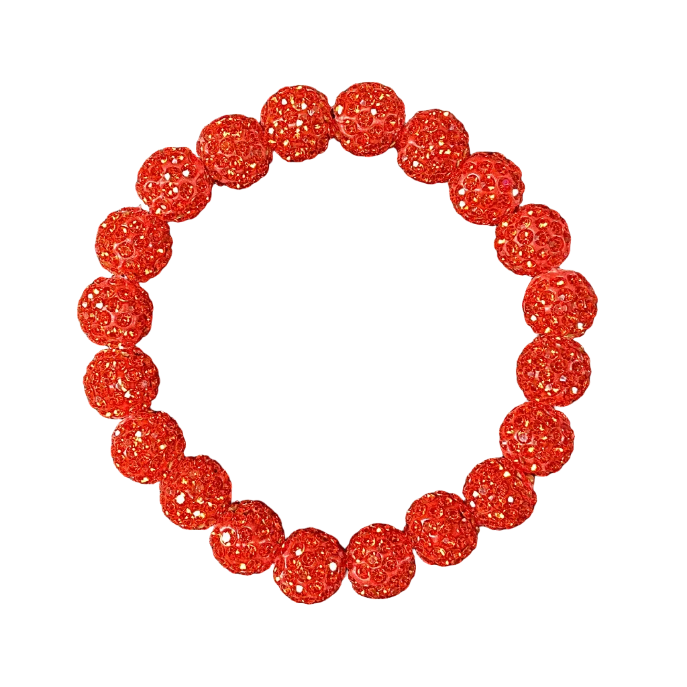 Orange bedazzle bracelet