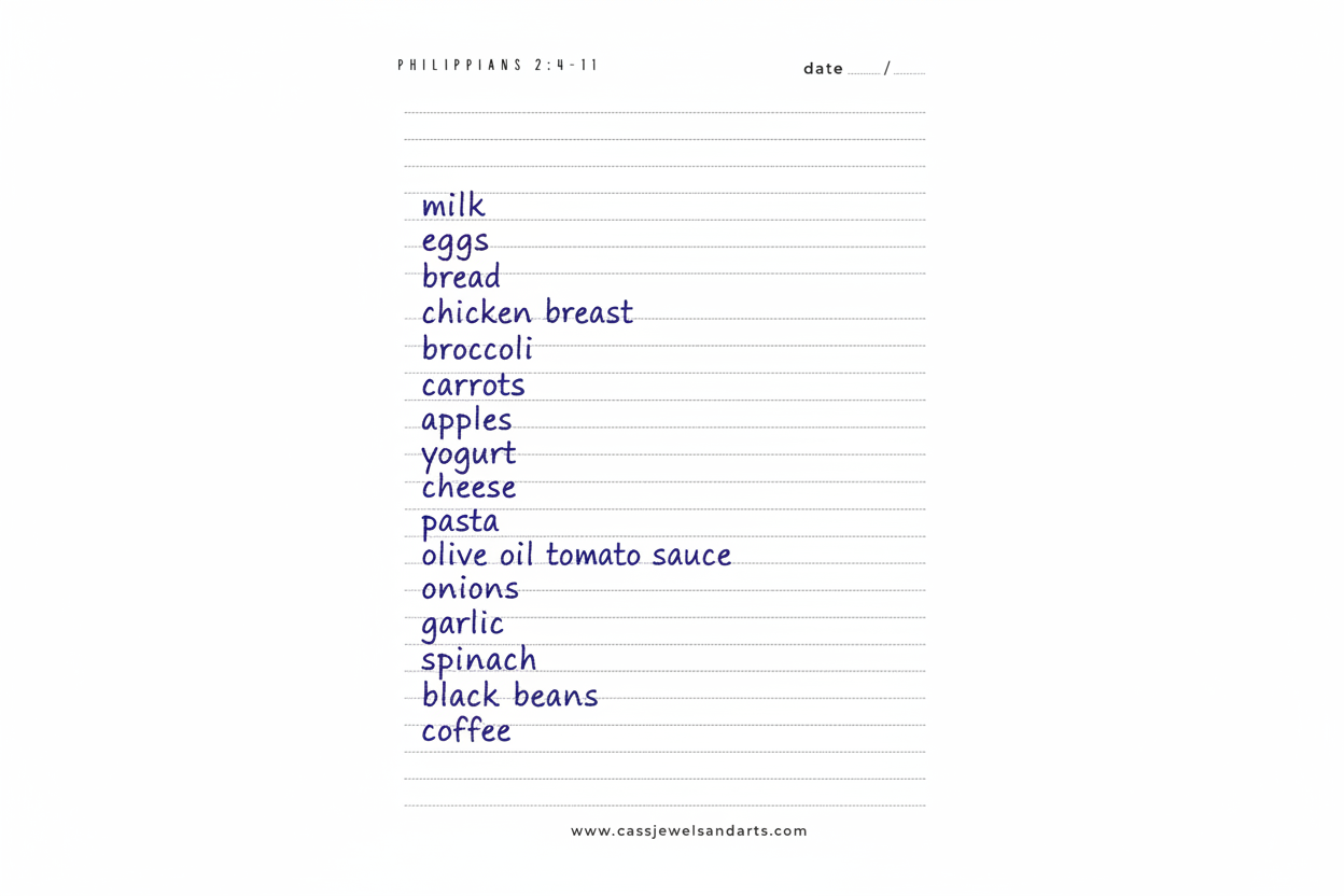 Philippians 2 : 4-11 Notepad