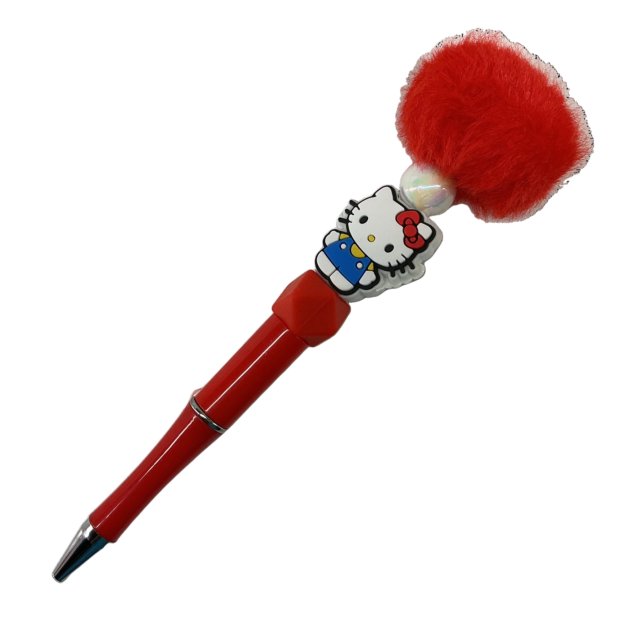 Red fuzzy kitty pen