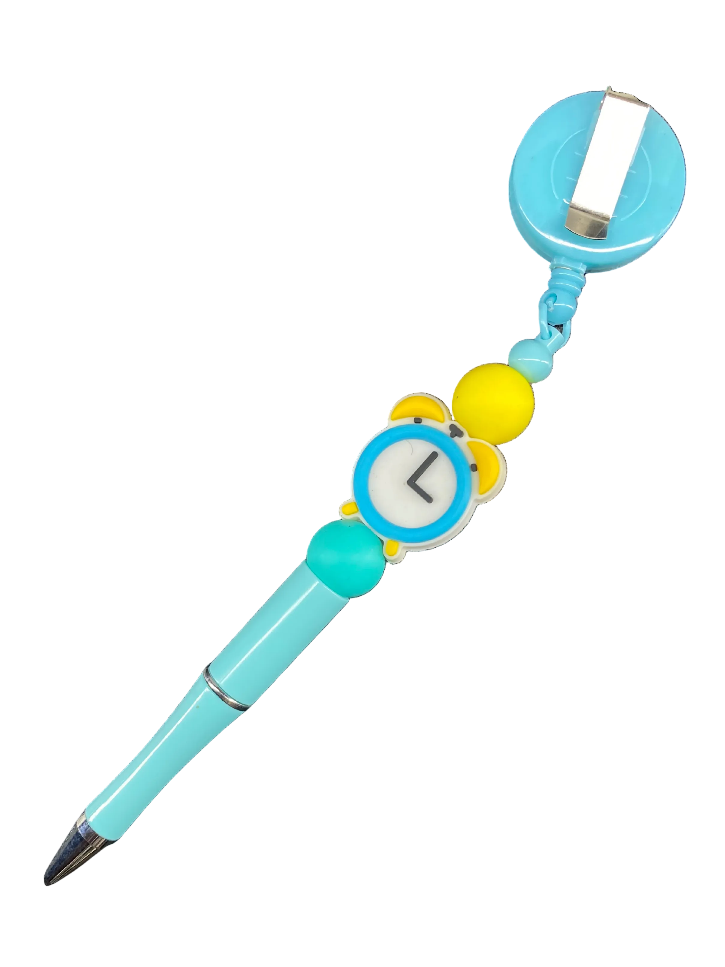 Retractable clock pen