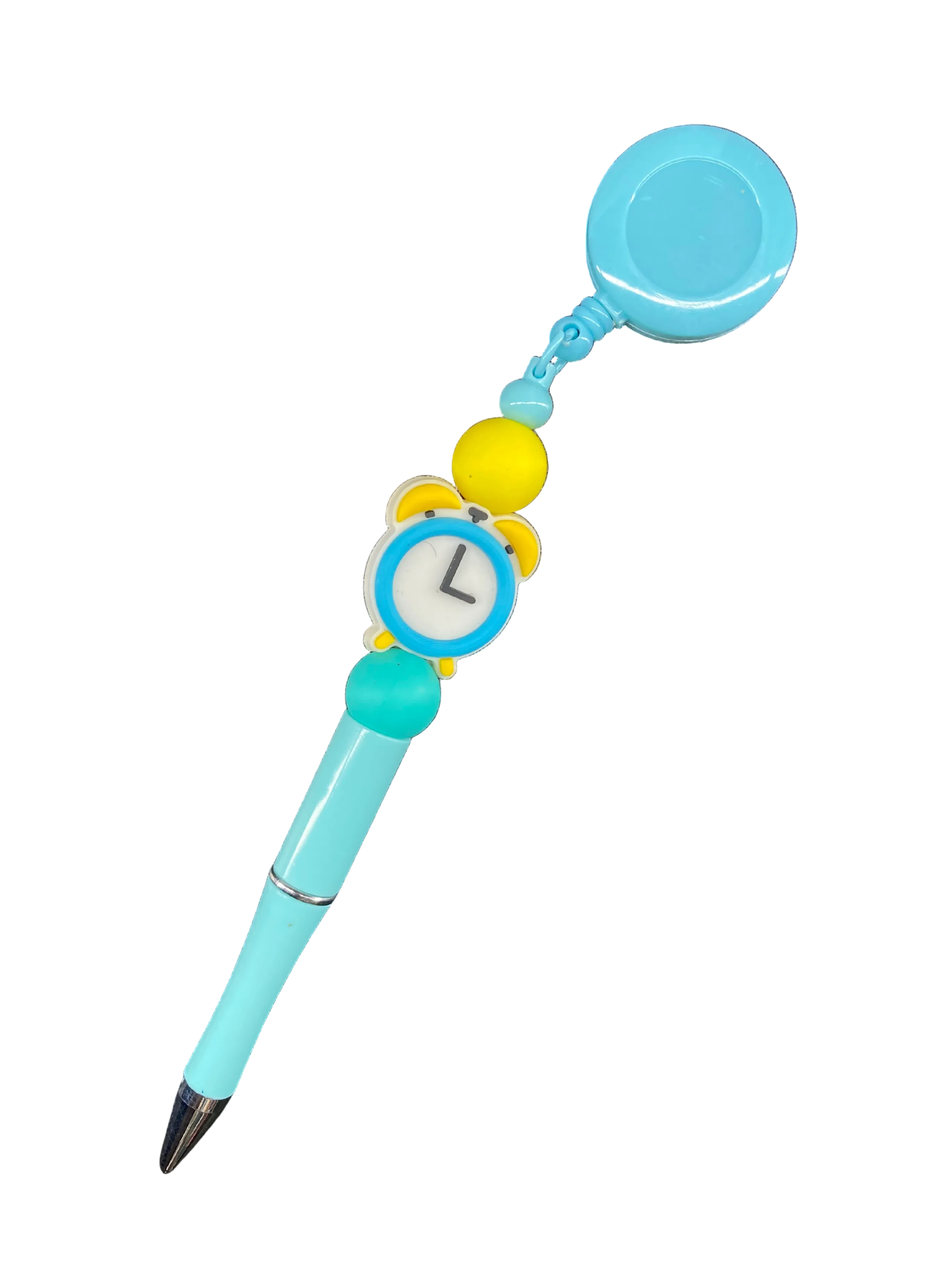 Retractable clock pen