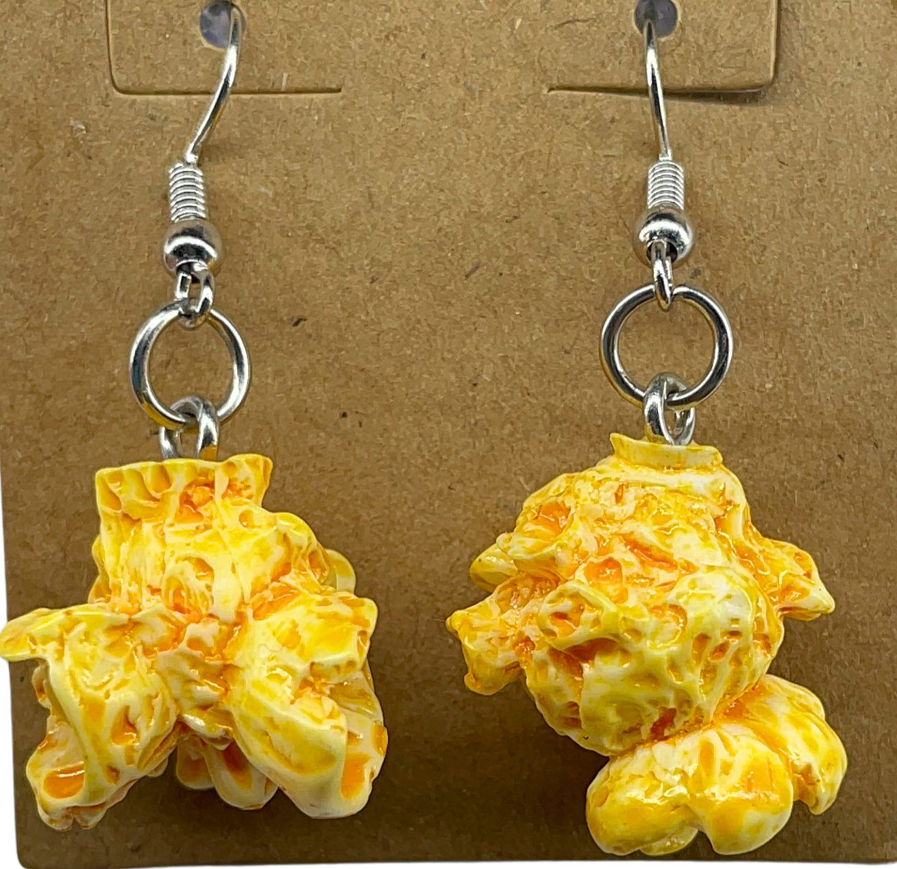 Butter popcorn earrings