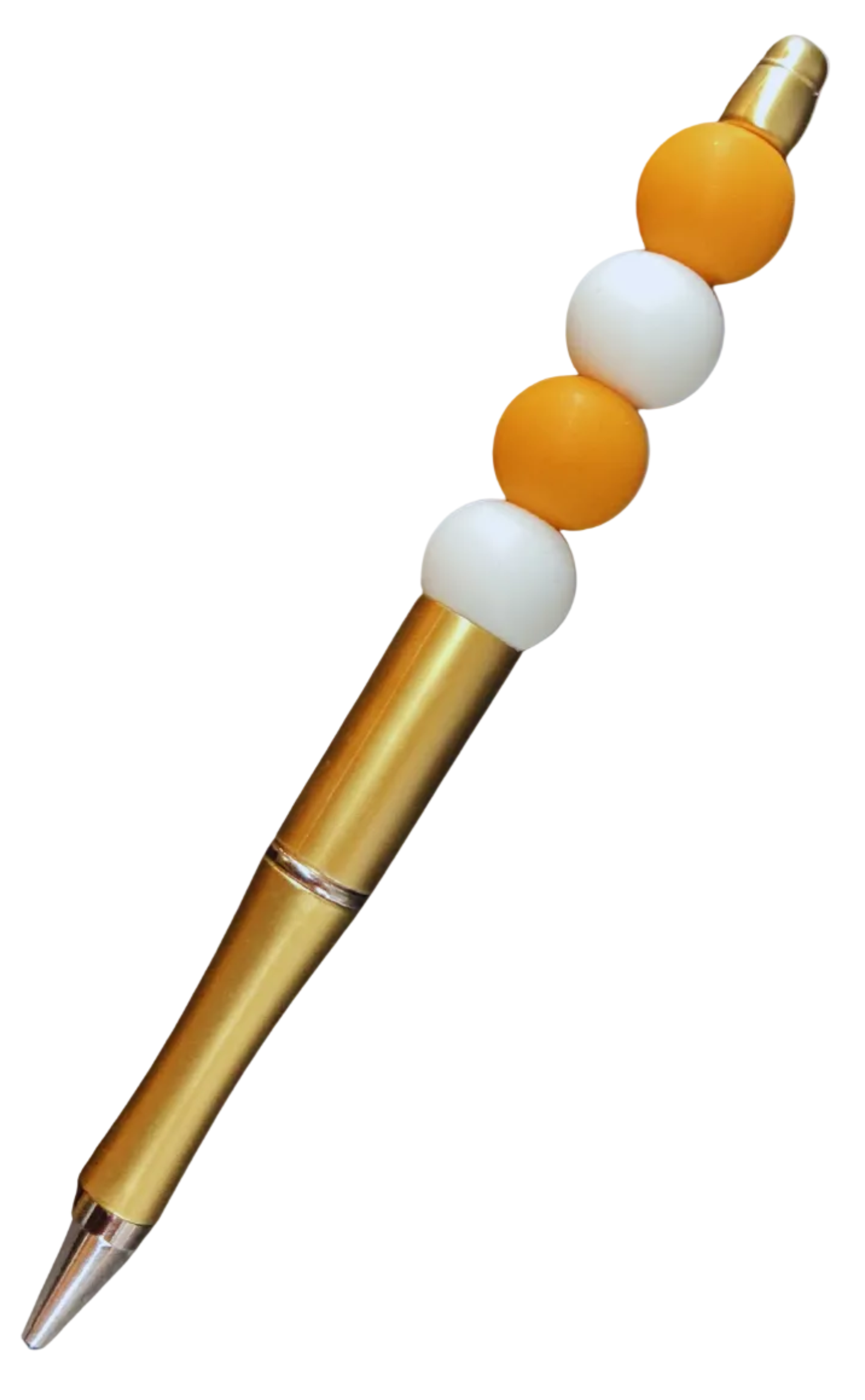 Orange and white pen