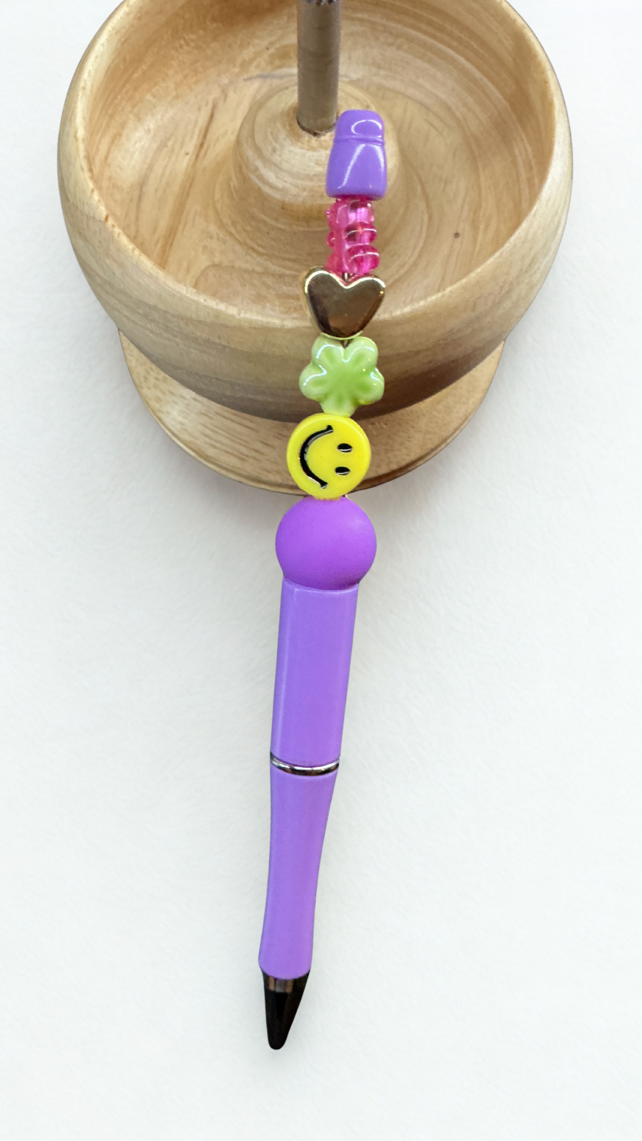 Purple smiley pen