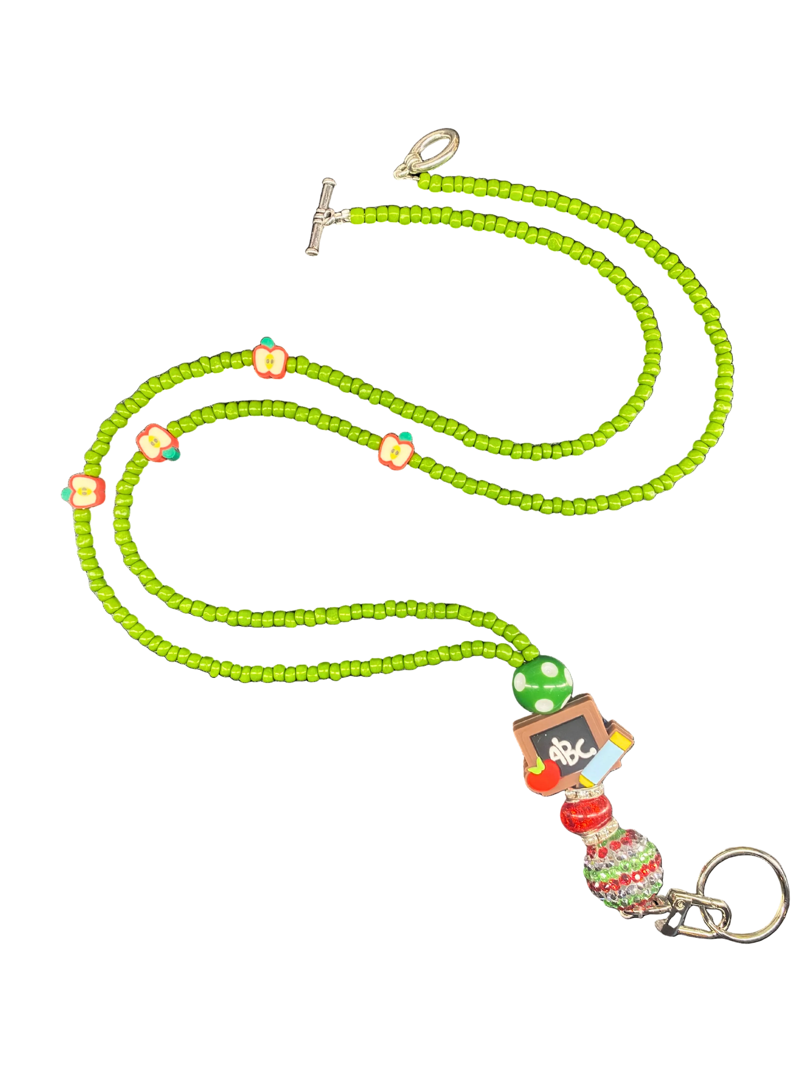 Green apples lanyard